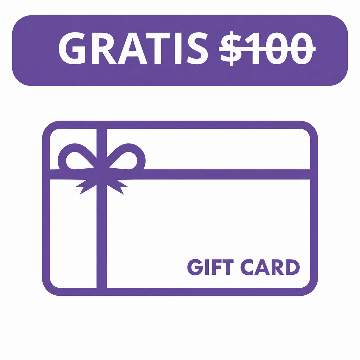 $100 Tarjeta de Regalo